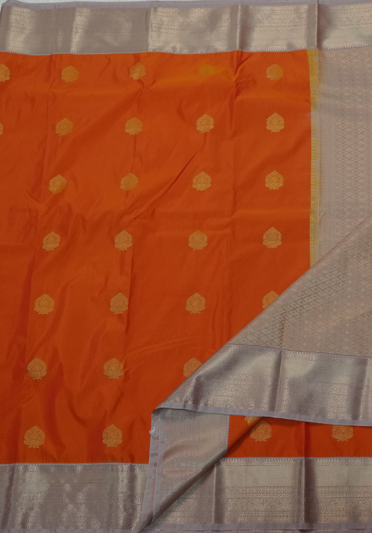 Sunset Orange/Light Mauve Semi Kanchi- SSS16 — Sunset Orange/Light Mauve — photo 2